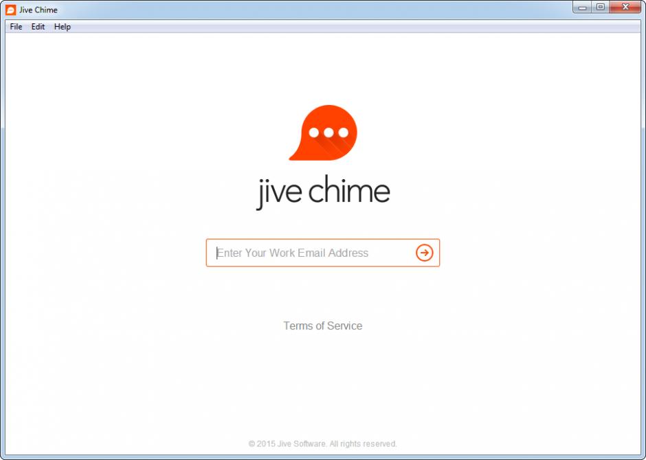 Jive Chime main screen
