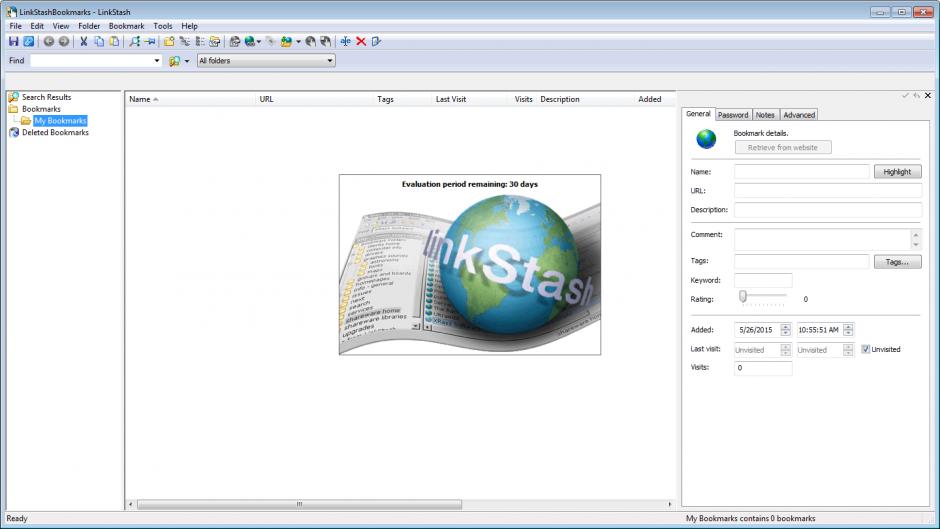 screenshot of program