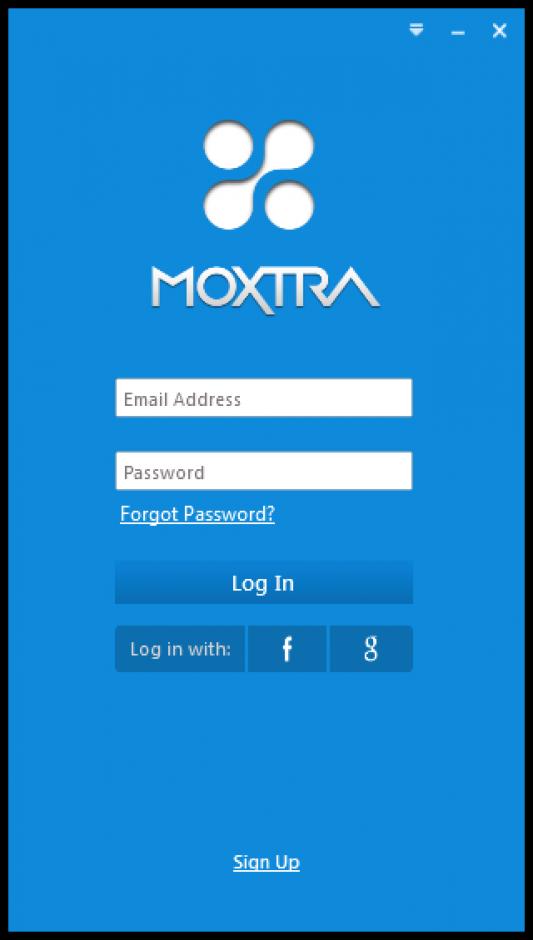 Moxtra main screen