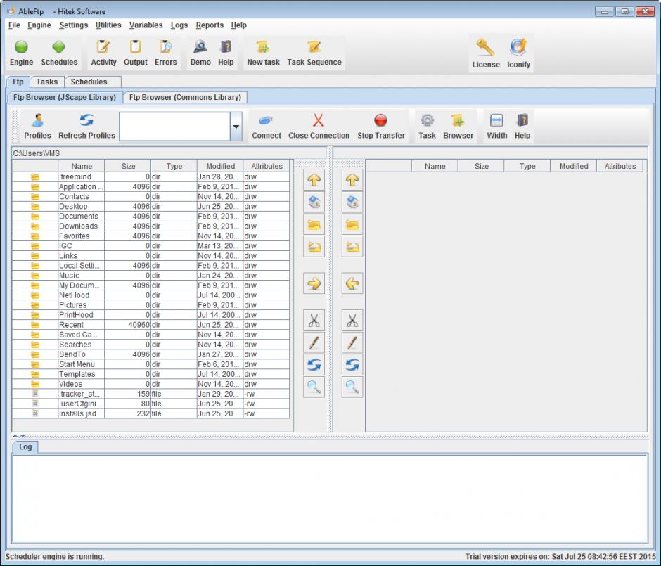 screenshot of program