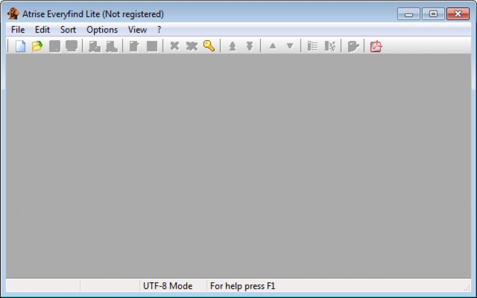 screenshot of program