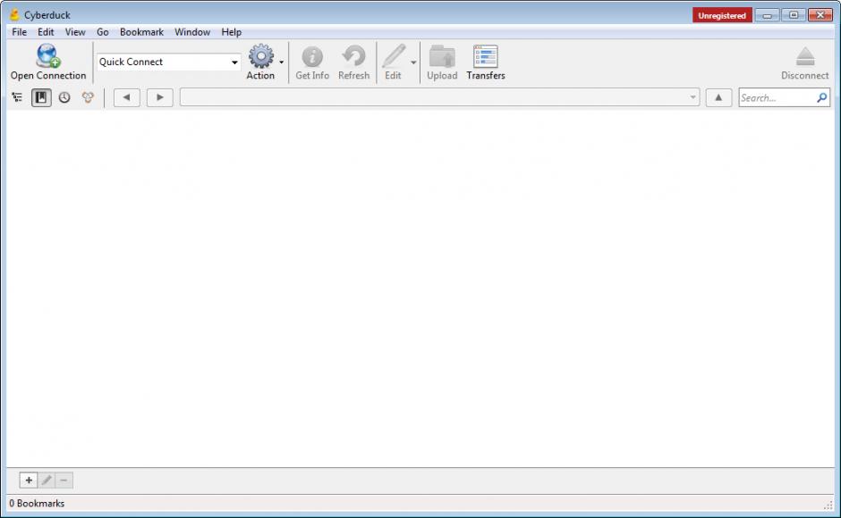 Cyberduck main screen
