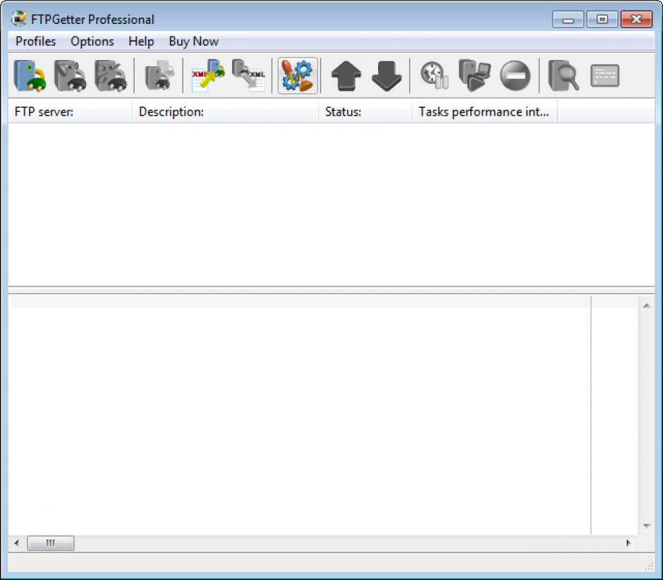 FTPGetter Professional main screen
