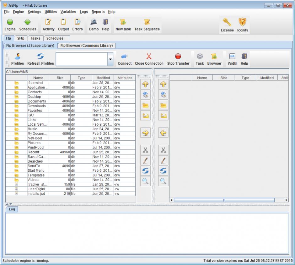 screenshot of program