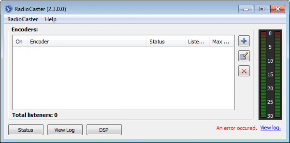 screenshot of program