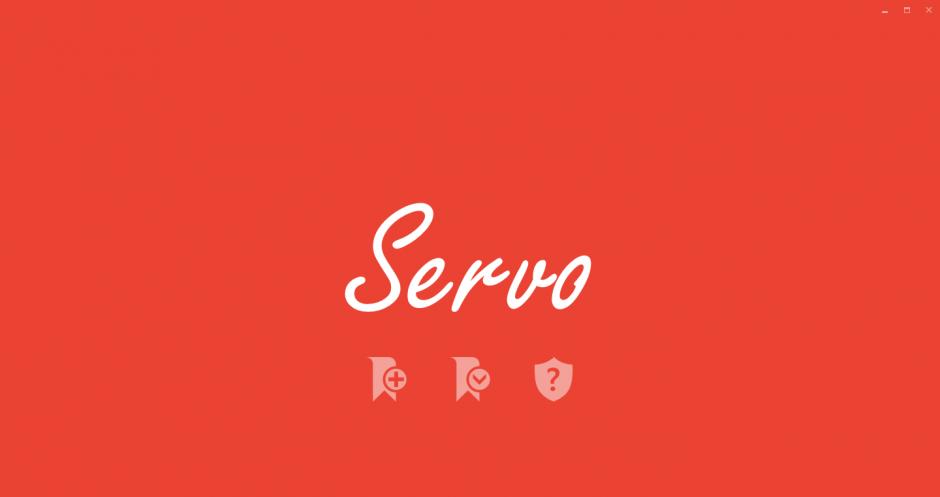 Servo main screen