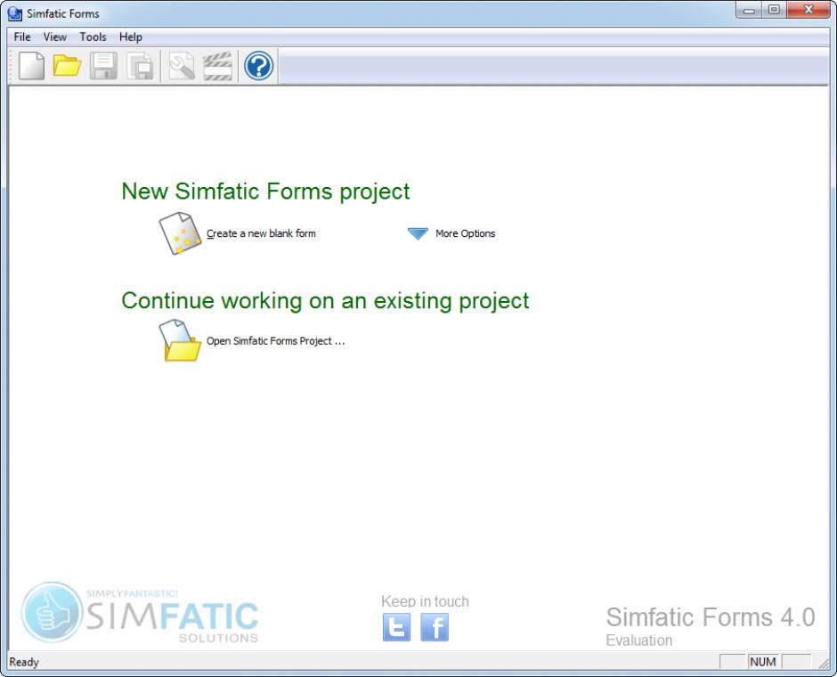 screenshot of program