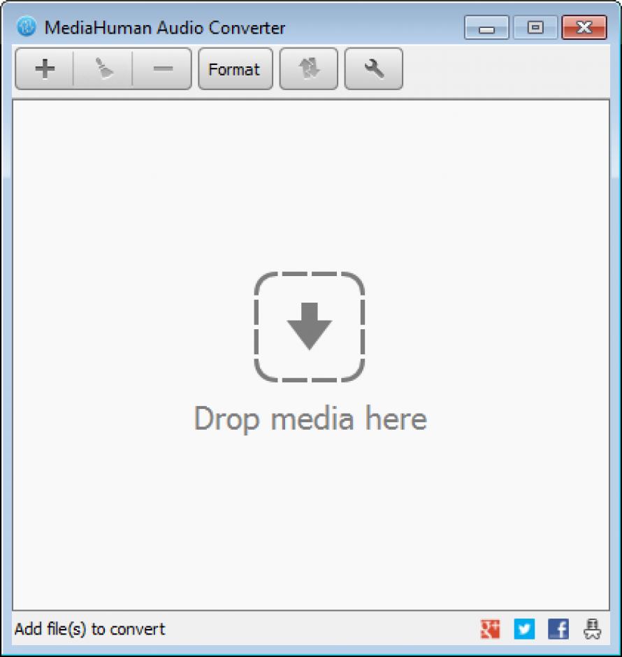 MediaHuman Audio Converter main screen