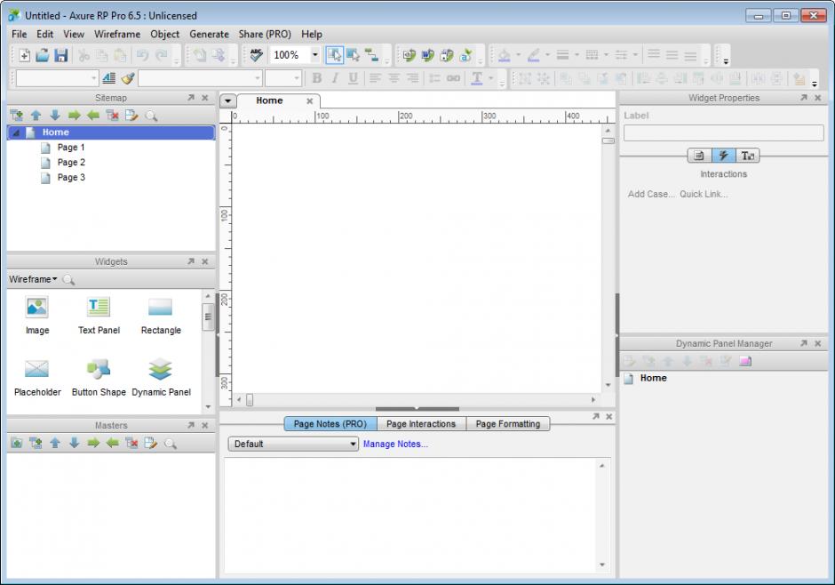 screenshot of program