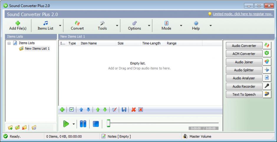 screenshot of program