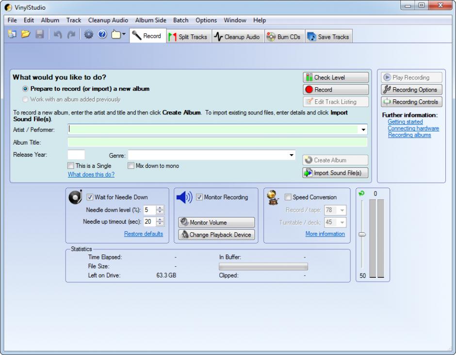 screenshot of program