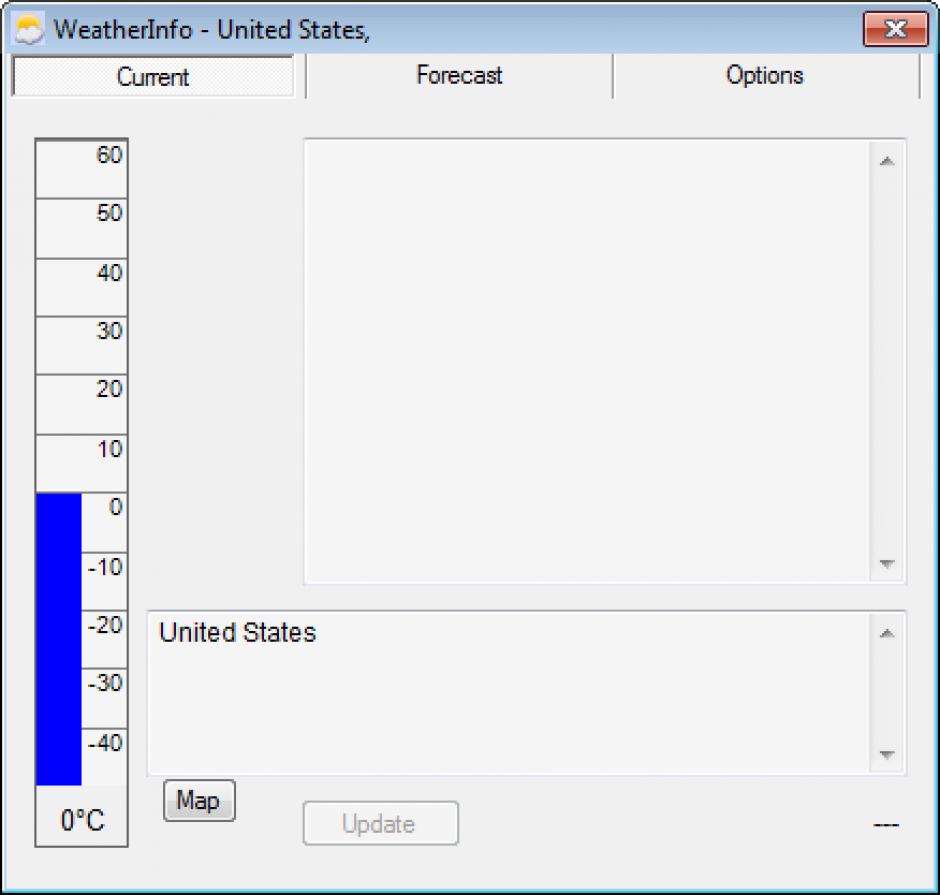 WeatherInfo main screen