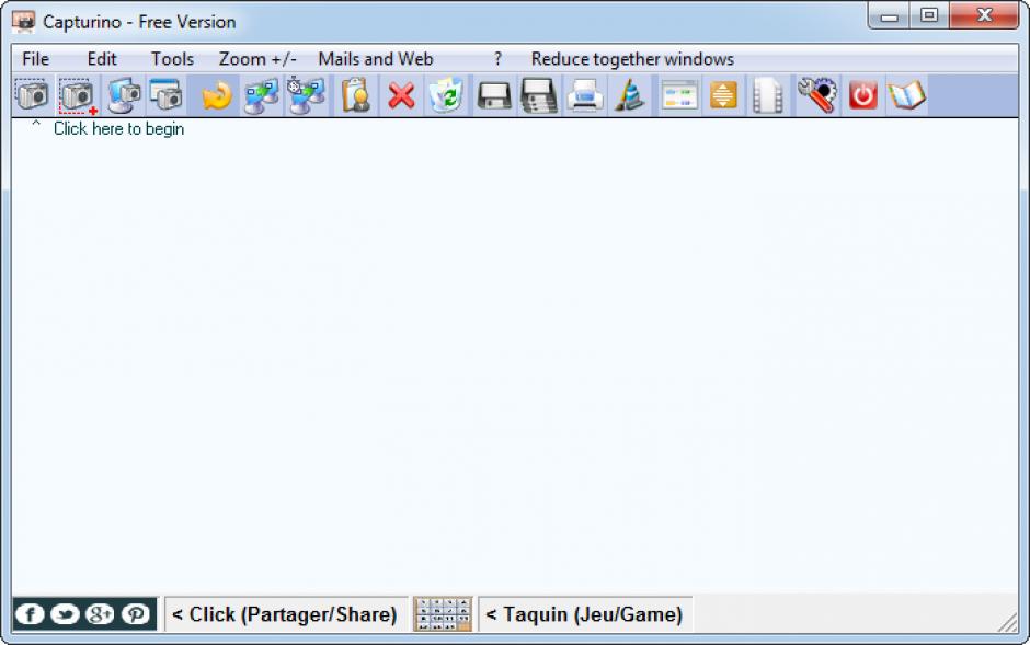 screenshot of program