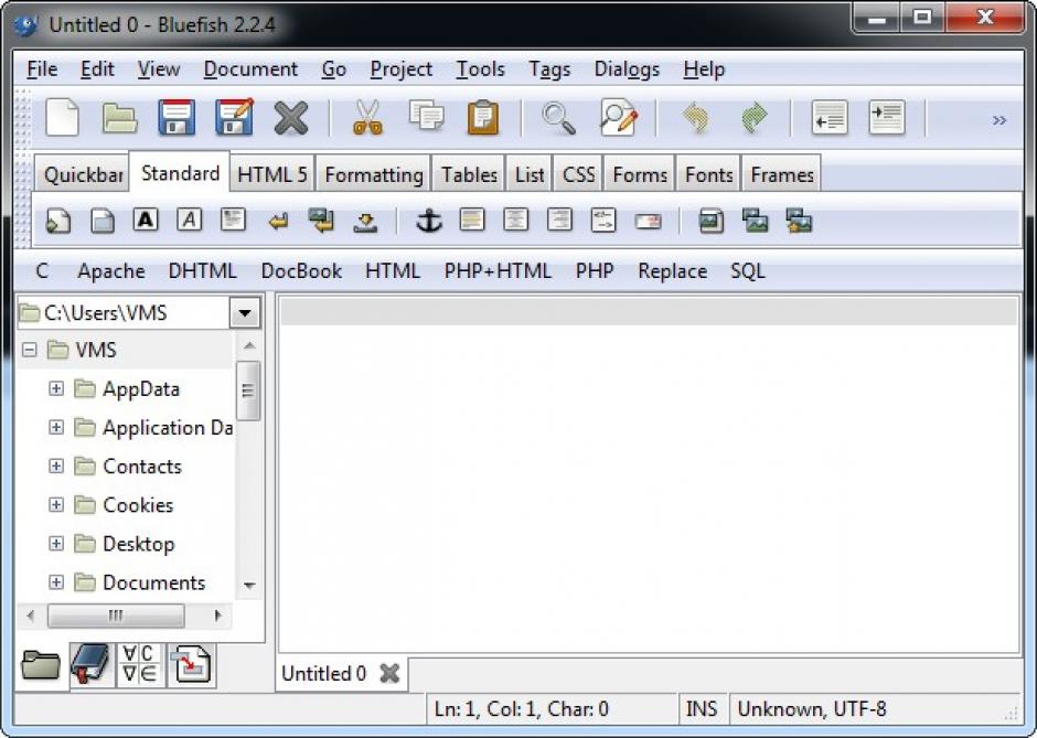 screenshot of program