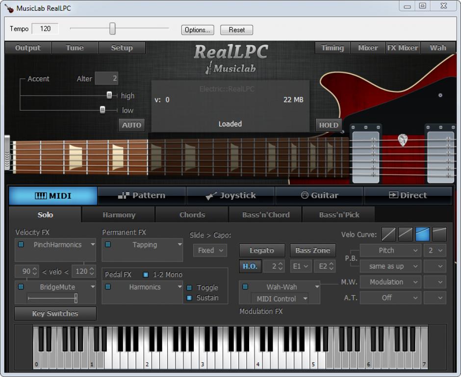 MusicLab RealLPC main screen