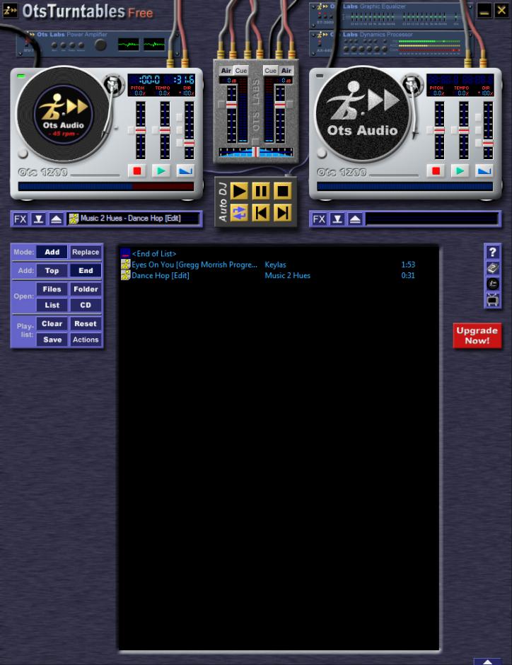 screenshot of program