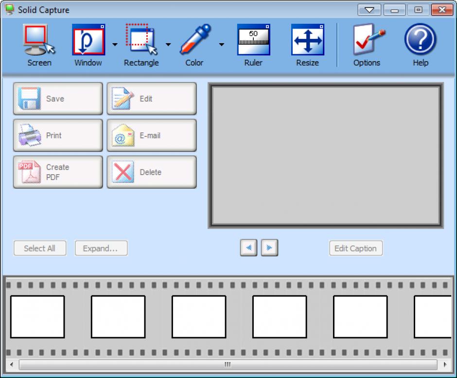 screenshot of program