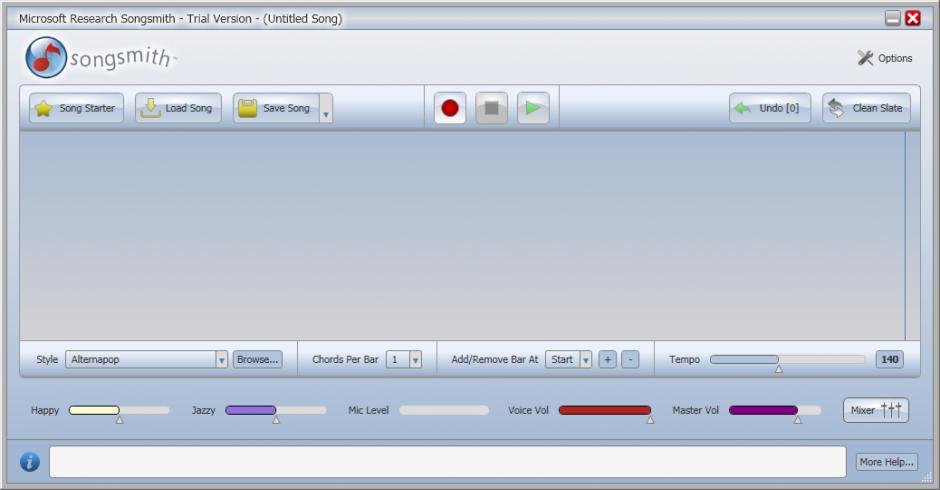 screenshot of program