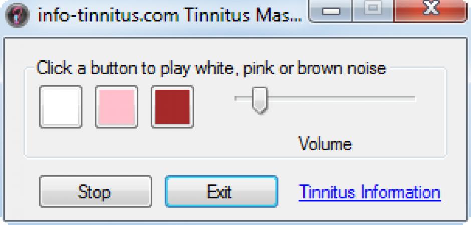 Tinnitus Masker main screen