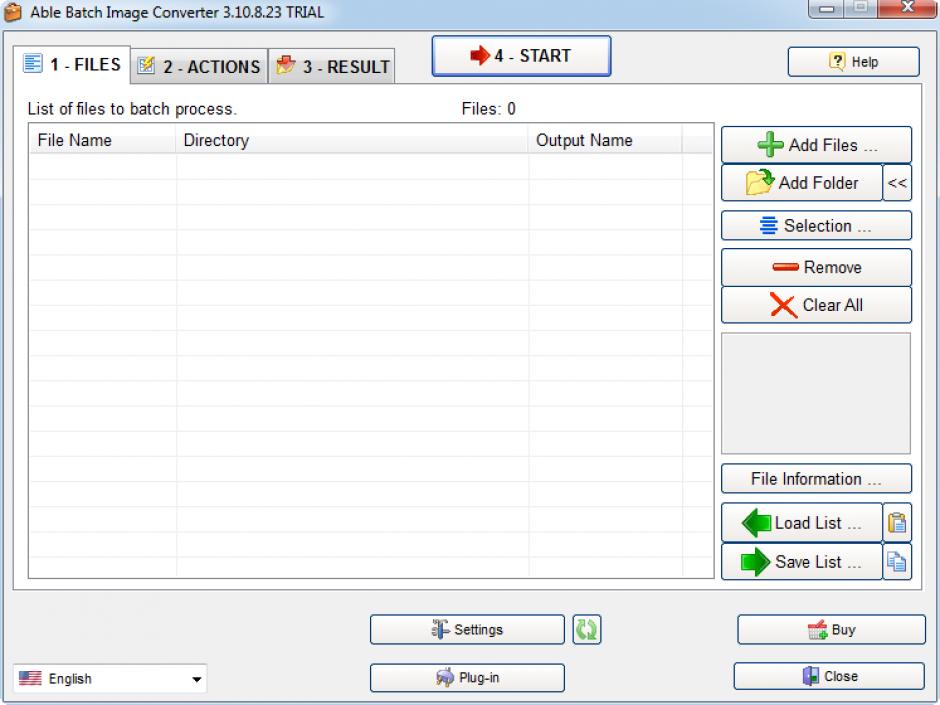 Able Batch Converter main screen