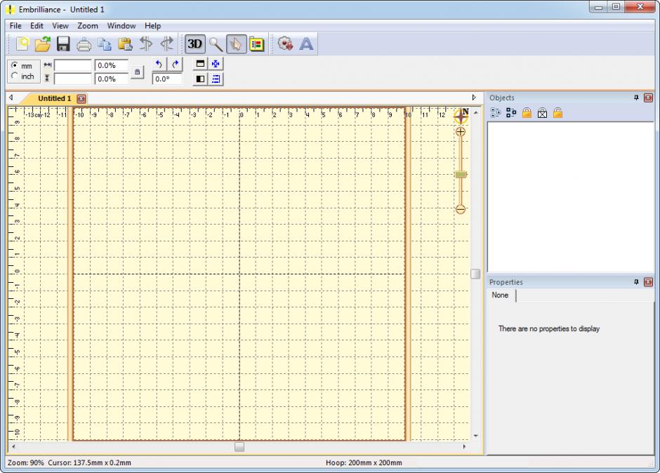 screenshot of program