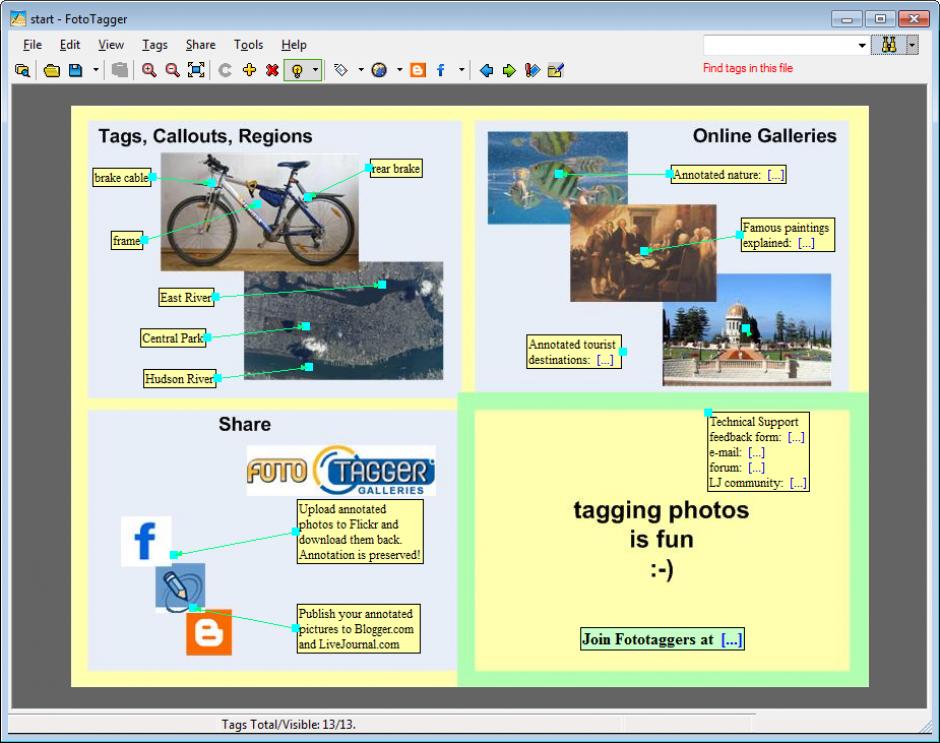 Fototagger main screen