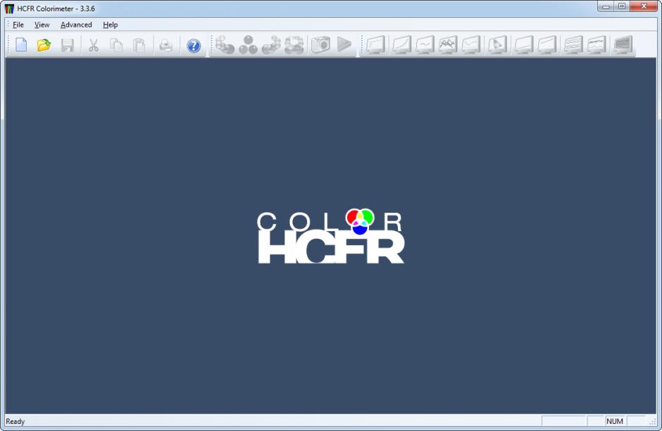 HCFR main screen