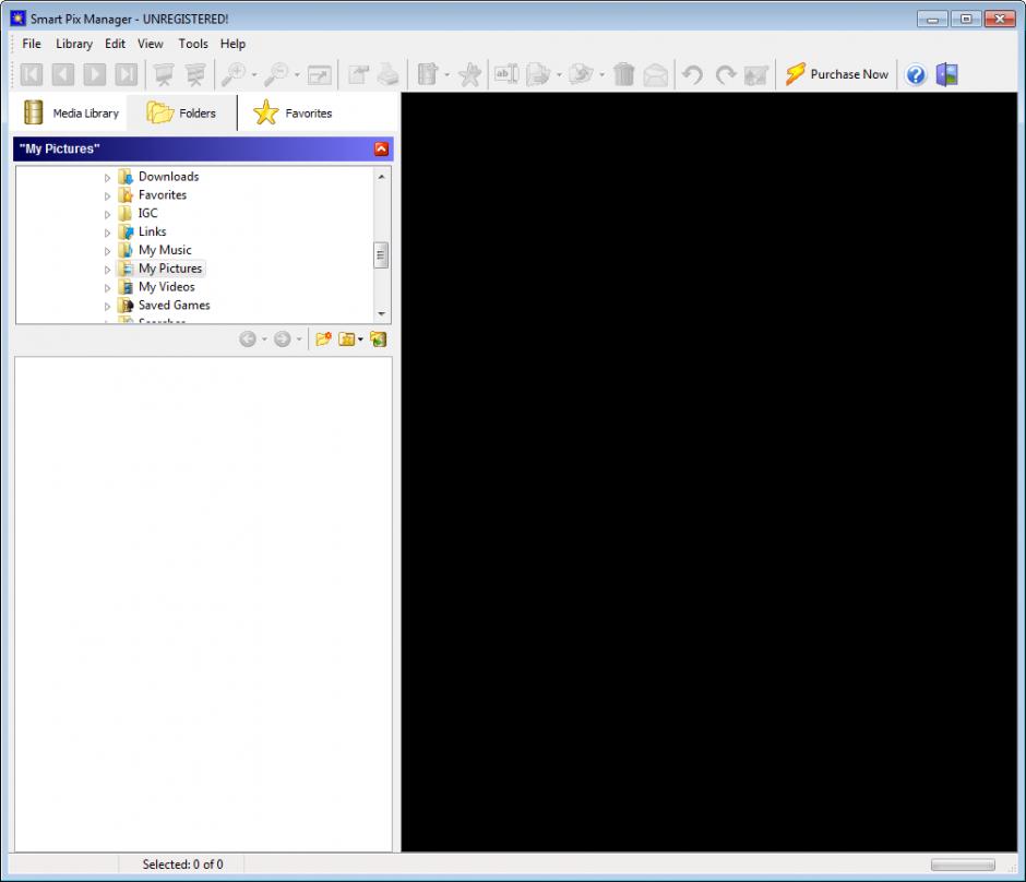 screenshot of program