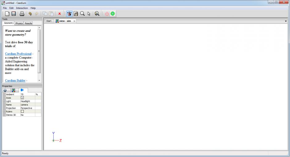 screenshot of program