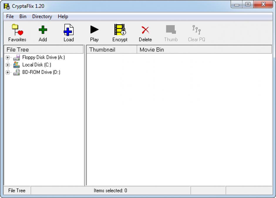 screenshot of program