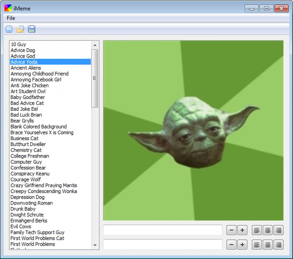 iMeme main screen
