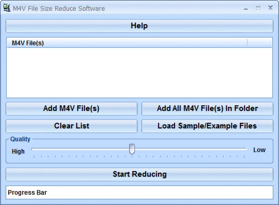 M4V File Size Reduce main screen