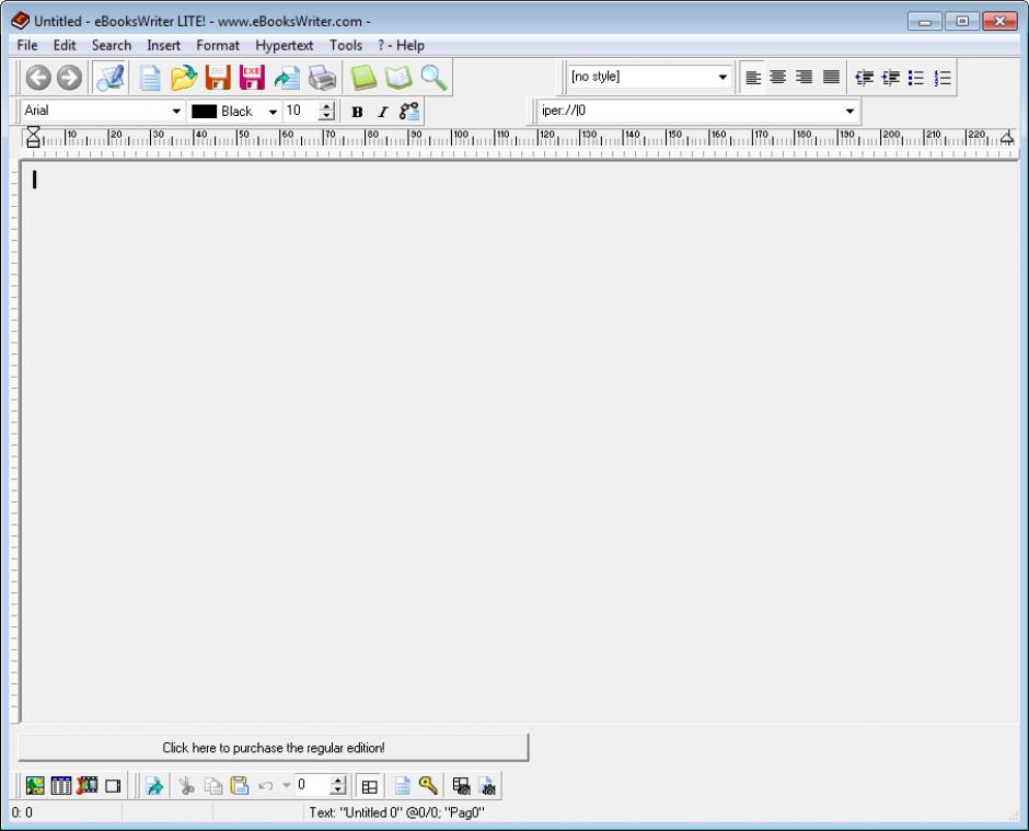 screenshot of program