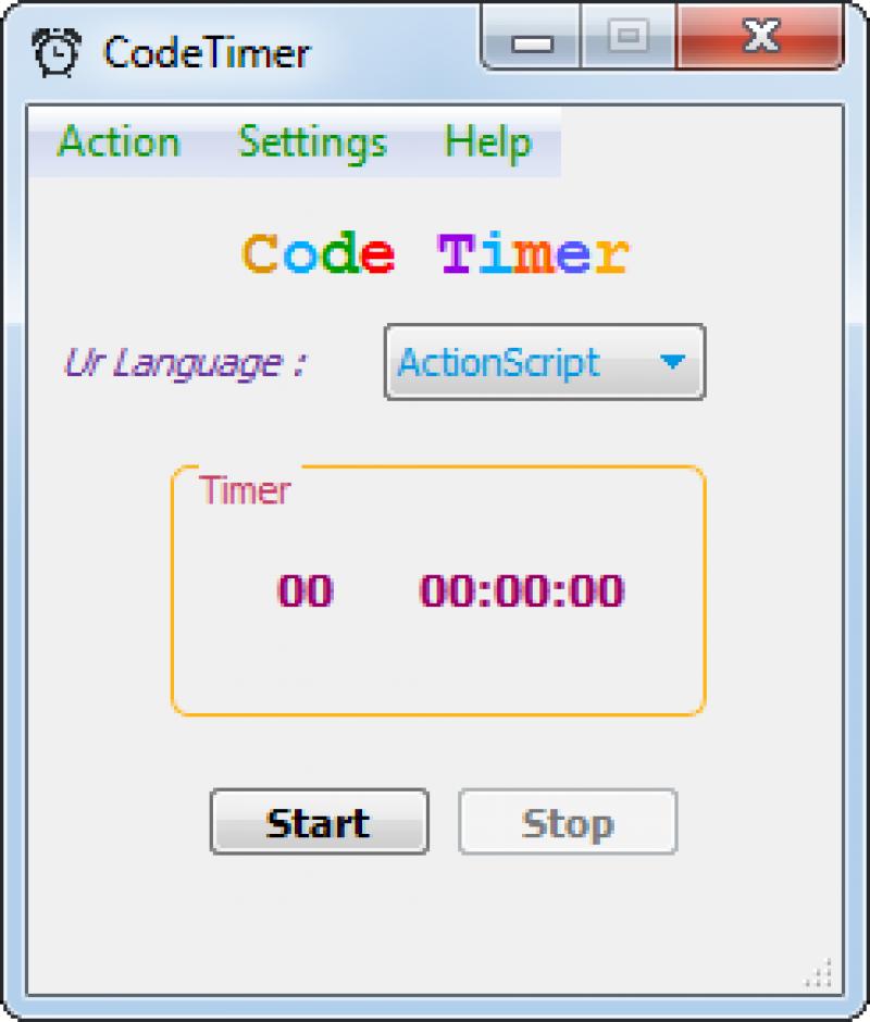 screenshot of program