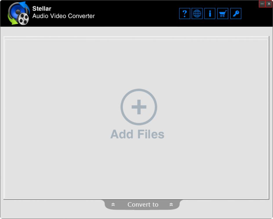 Stellar Audio Video Converter main screen