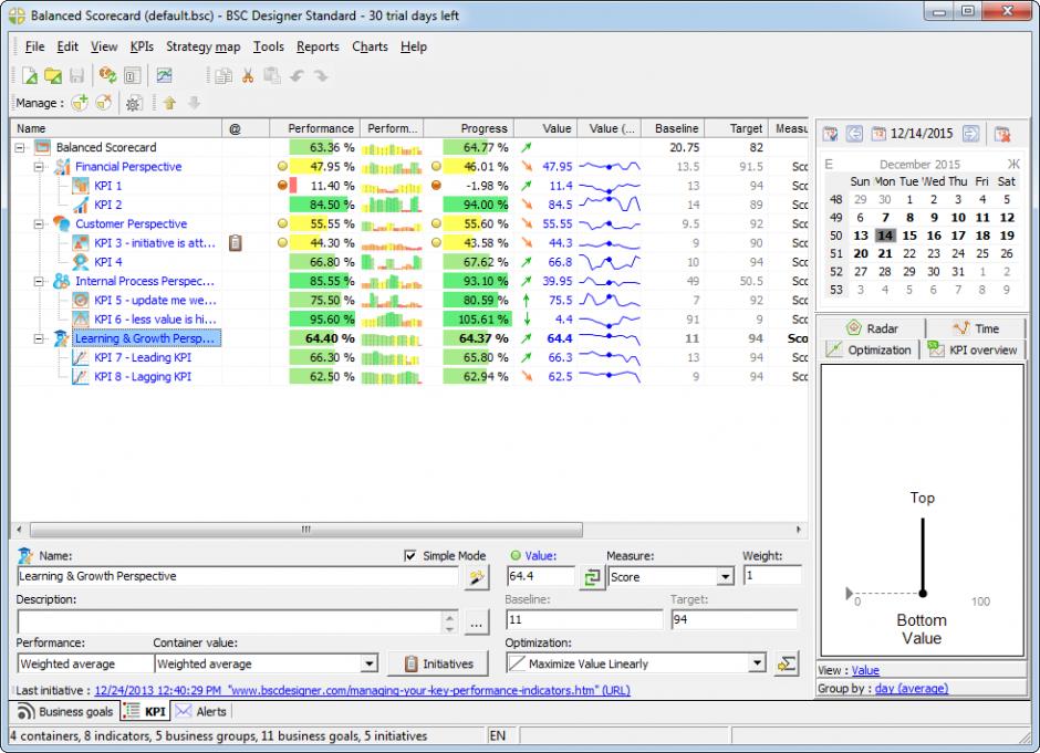 screenshot of program