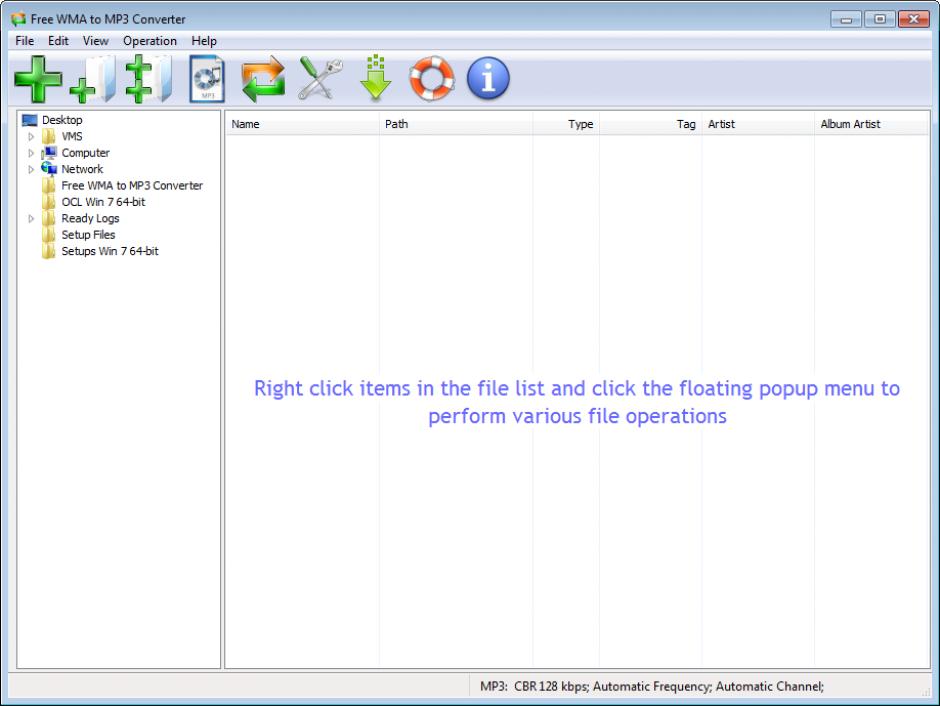 screenshot of program