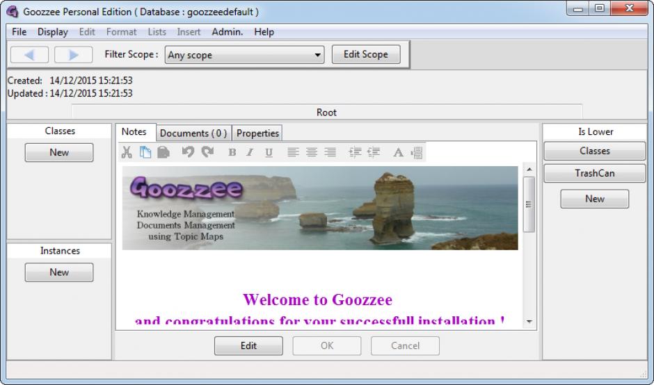 screenshot of program