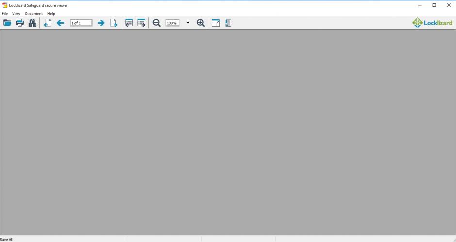 Locklizard Safeguard - PDF Viewer main screen