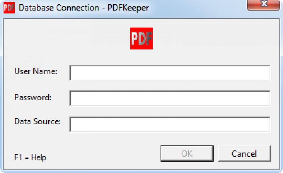 PDF Keeper main screen