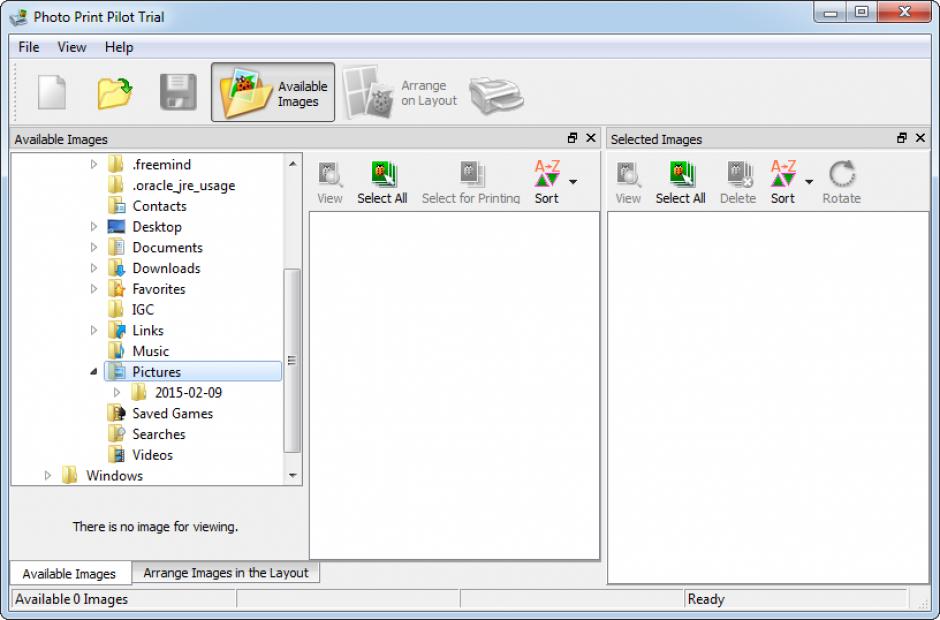 screenshot of program