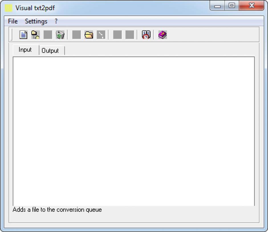 screenshot of program