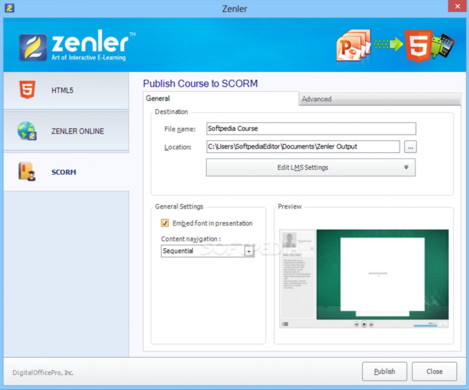 Zenler Studio Pro Plus main screen