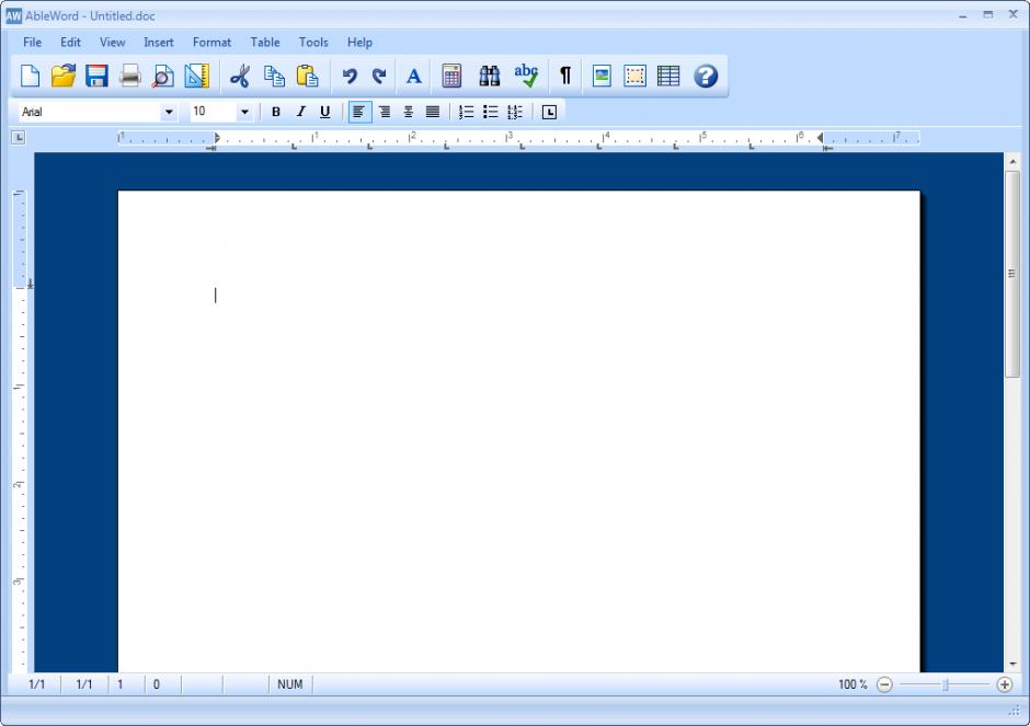 screenshot of program