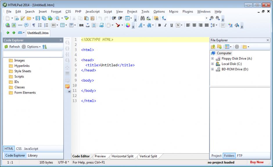 screenshot of program