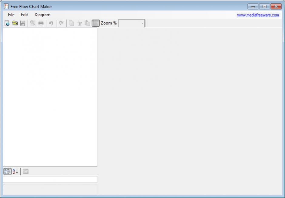 Free Flow Chart Maker main screen