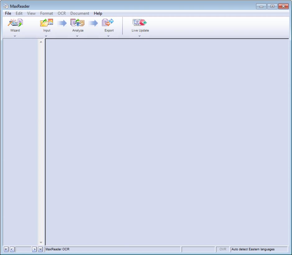 screenshot of program