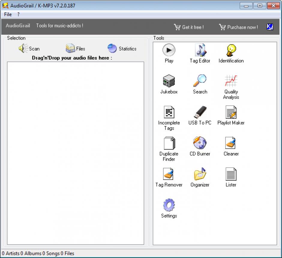 screenshot of program