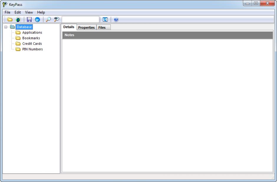 screenshot of program