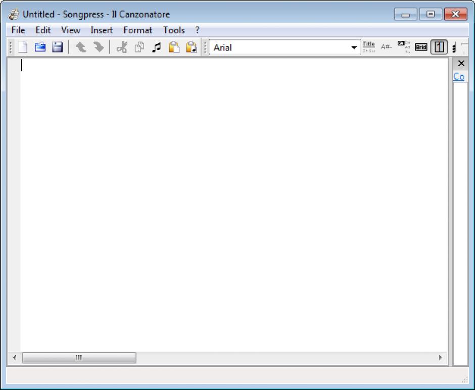 screenshot of program